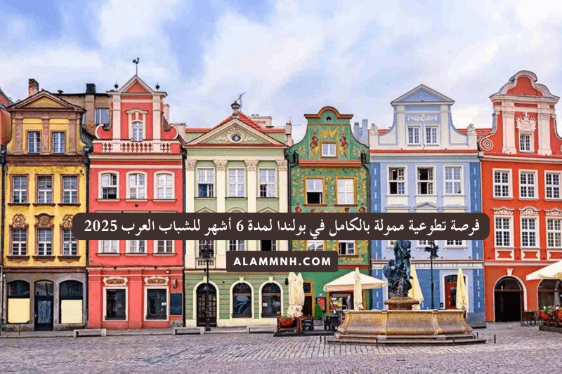 فرصة تطوعية ممولة بالكامل في بولندا لمدة 6 أشهر للشباب العرب 2025