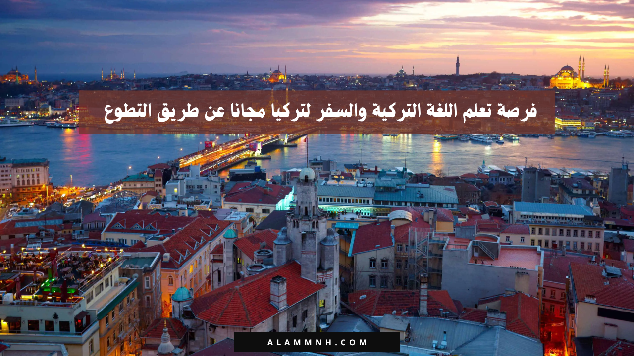 فرصة تعلم اللغة التركية والسفر لتركيا مجانا عن طريق التطوع