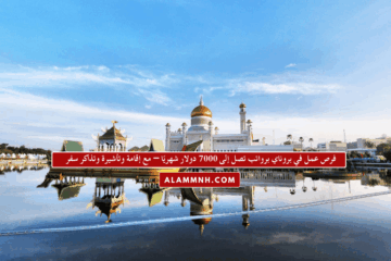 فرص عمل في بروناي برواتب تصل إلى 7000 دولار شهريًا – مع إقامة وتأشيرة وتذاكر سفر
